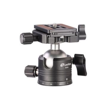 Leofoto EB-36 viegla lodveida galva ar panoramēšanas platformu un Arca-Swiss