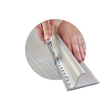 Metāla drošības lineāls 155 cm
