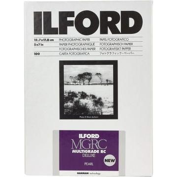 Ilford Multigrade RC Deluxe pērļu satin 12.7x17.8cm 500