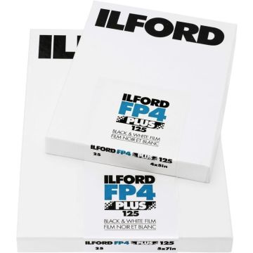 Ilford FP4 PLUS 4x5" 100 Lapa Filma