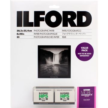 Ilford Multigrade RC deluxe Gloss Vērtības Pakotne ar HP5 Plus filmām
