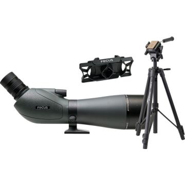 Focus Optics Focus Viewmaster 20-60x80 tālskaša ar VM638 statīvu un Digi adapteri komplekts