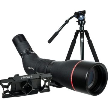 Focus Optics Focus Optimum 30-60x85 V2 tālskaša ar Sirui R2004+VH10 statīvu un Digi adapteri komplekts