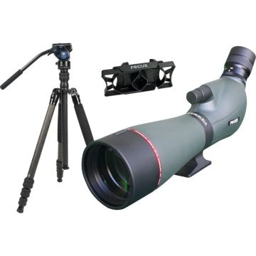 Focus Optics Focus Viewmaster 16x48x65 tālskaša ar Sirui 7VC statīvu un Digi adapteri komplekts
