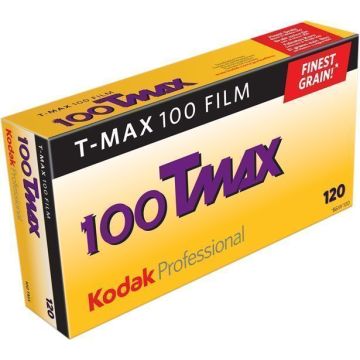 Kodak T-Max TMX 100 Melnbalts 120x5