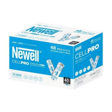 Newell CellPro AAA sārmu baterija 12x4 gab. blistera iepakojumā