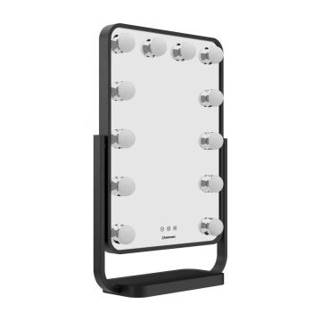 Humanas HS-HM01 Grima spogulis ar LED apgaismojumu melns