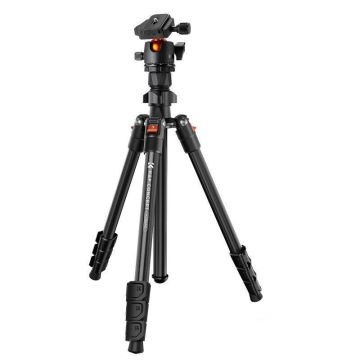 K&F Concept K224A1+BH-28L alumīnija statīvs ar lodveida galvu 163cm