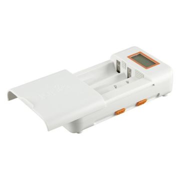 Jupio universal fast charger Li-Ion - AA/AAA + USB with LCD