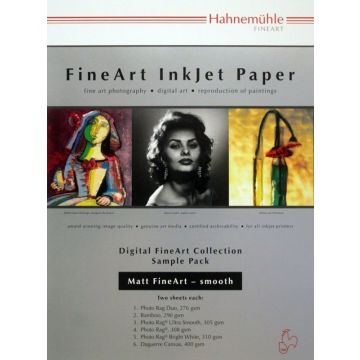 Matt FineArt Smooth, A4 Sample Pack Hahnemühle