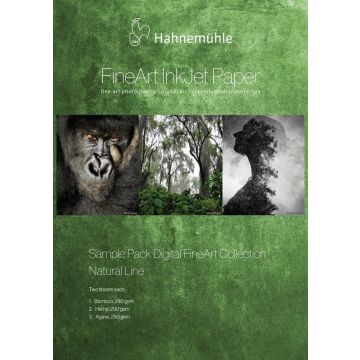 Hahnemuhle Natural Līnija paraugu paka 3x2 loksnes A3+