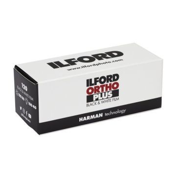 ORTHO PLUS 120, black and white film, ILFORD