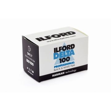 Delta 100 135/24 black and white negative film, ILFORD