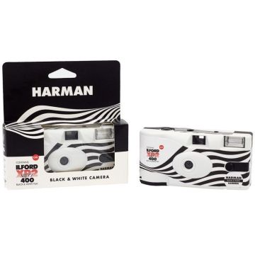 XP2 135/24+3, vienreiz lietojama melnbalta kamera, Harman