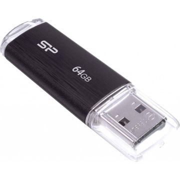 Silicon Power USB zibatmiņa 64GB Ultima U02, melna