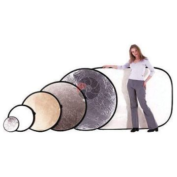 Manfrotto reflektors 75cm, sudrabs/balts (LA-3031)
