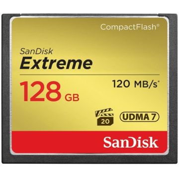 SanDisk Extreme CF 128GB atmiņas karte 120MB/s UDMA7 SDCFXSB-128G-G46