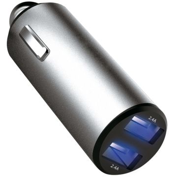 Platinet auto lādētājs 2xUSB 4.8A (44804)