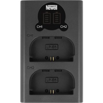 Newell DL-USB-C Dubultais Lādētājs Paredzēts LP-E6