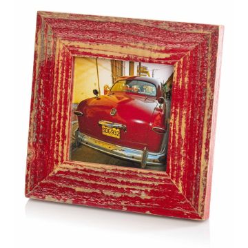 Fotogrāfijas rāmis Bad Disain 10x10 3,5cm, sarkans