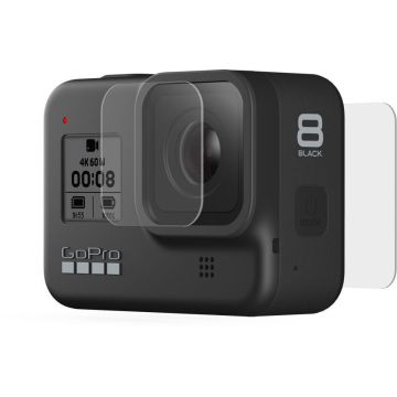 GoPro rūdīts stikls objektīvs + ekrāna aizsargi HERO8 Black