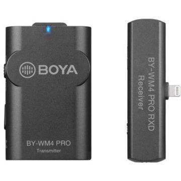 Boya 2.4 GHz Dual bezvadu mikrofons BY-WM4 Pro-K3 paredzēts iOS ierīcēm