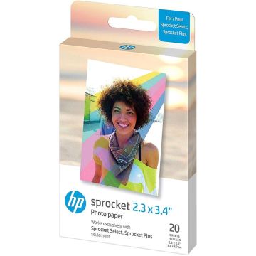 HP Sprocket Zink papīrs Select 20 Pack 2,3x3,4"
