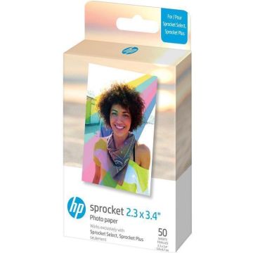 HP Sprocket Zink papīrs Select 50 Pack 2,3x3,4"