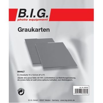 BIG pelēka karte komplekts 10x12cm 2gab.
