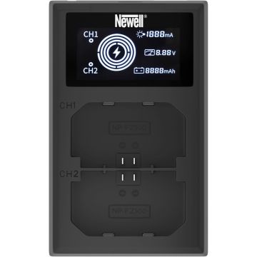 Newell FDL-USB-C divkanālu lādētājs priekš NP-FZ100