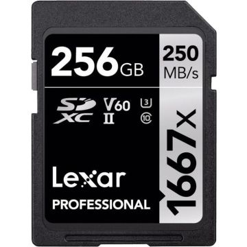 Lexar SDXC Pro 1667X UHS-II U3 R250/W120 (V60) 256GB