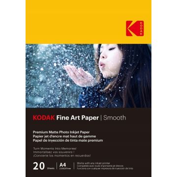 Kodak fotogrāfijas papīrs A4 Fine Art Smooth 230g 20 loksnes