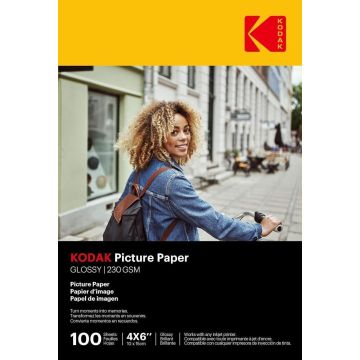 Kodak Foto Papīrs 10x15 230g Spīdīgs 100 Loksnes