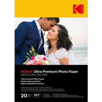 Kodak fotogrāfiju papīrs 13x18cm Ultra Premium glossy 280g 20 lapas