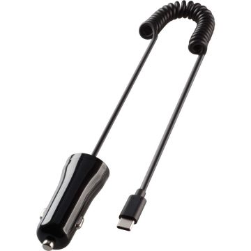 Vivanco automašīnas lādētājs USB-C 12W 1m, melns (62785)