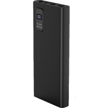 Platinet enerģijas banka 10000mAh PD QC LED, melna