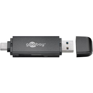 Goobay atmiņas karšu lasītājs 2in1 microSD/SD USB 3.0/USB-C