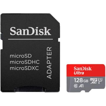 SanDisk Ultra microSDHC 128GB 140MB/s ar adapterim SDSQUAB-128G-GN6IA