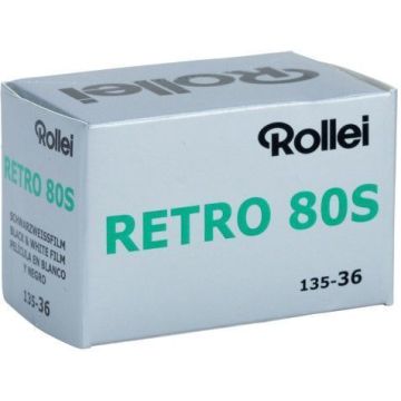 Rollei Retro 80S 135-36 Melnbalta Filma