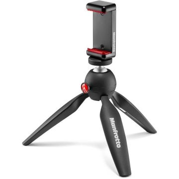 Manfrotto statīvs + tālruņa turētājs MKPIXICLMII-BK