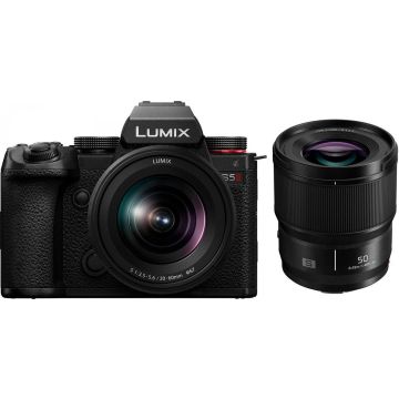 Panasonic Lumix DC-S5 II + 20-60mm + 50mm mirrorless kamera ar objektīviem