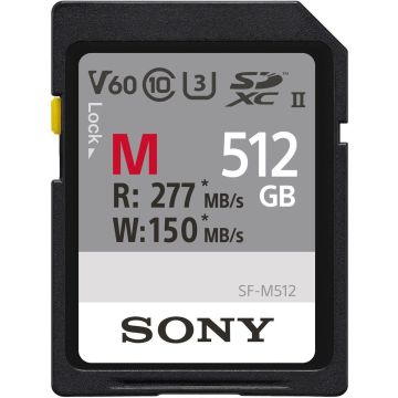 Sony atmiņas karte SDXC 512GB M-Series UHS-II C10 U3 V60