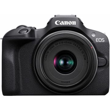 Canon EOS R100 + 18-45mm, melns