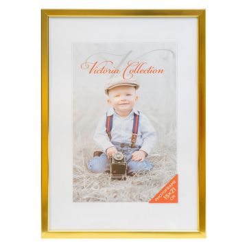 Fotogrāfijas rāmis Alumīnijs 15x21, zelts
