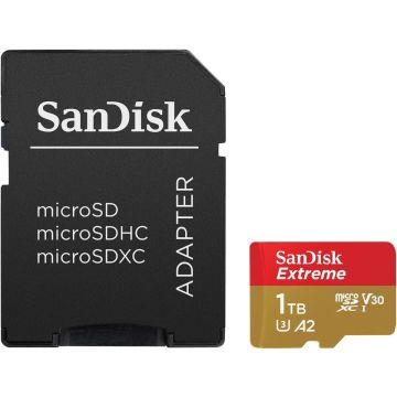Sandisk atmiņas karte microSDXC 1TB Extreme + adapteris