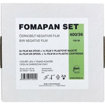 Foma films Fomapan 400/36 Komplekts 6 films + kasetne