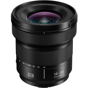 Panasonic Lumix S 14-28mm f/4-5.6 Makro balts kastītes objektīvs