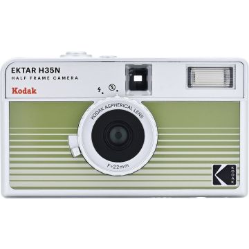 Kodak EKTAR H35N kamera svītrota zaļa