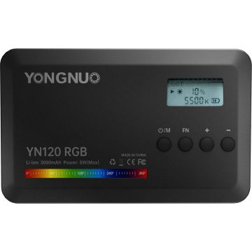 Yongnuo YN120 LED lampa - RGB, WB (2500 K - 9900 K)