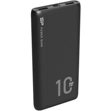Silicon Power enerģijas banka QP15 10000mAh, melna